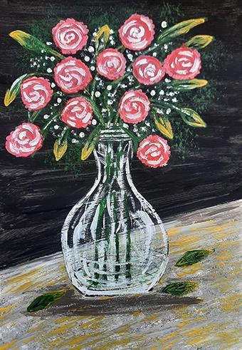 Red Roses in a vase